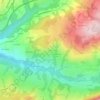 Laffin topographic map, elevation, terrain