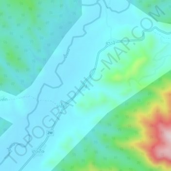 Pou topographic map, elevation, terrain