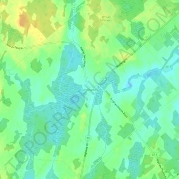 Lombardy topographic map, elevation, terrain