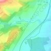 Combe de Vaux topographic map, elevation, terrain