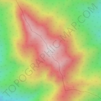 Gunung Semangkok topographic map, elevation, terrain