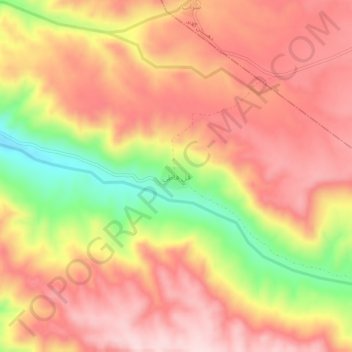 Ghol Ghati topographic map, elevation, terrain