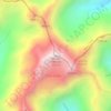 Mount Rolleston topographic map, elevation, terrain