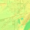 Hulbert topographic map, elevation, terrain