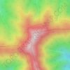 Churdhar topographic map, elevation, terrain