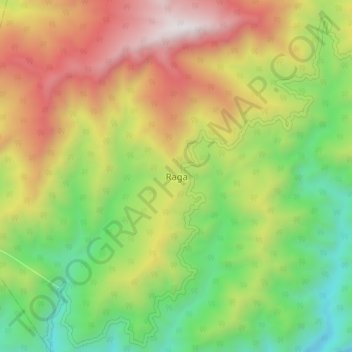 Raga topographic map, elevation, terrain
