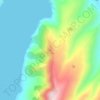 Zig Zag topographic map, elevation, terrain