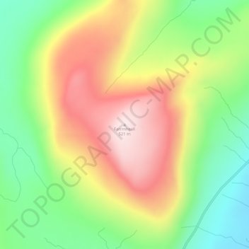 Farrmheall topographic map, elevation, terrain