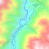 Huascabamba topographic map, elevation, terrain