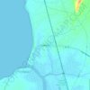 Dahanu topographic map, elevation, terrain