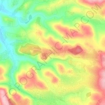 Mashhad Ruhin topographic map, elevation, terrain