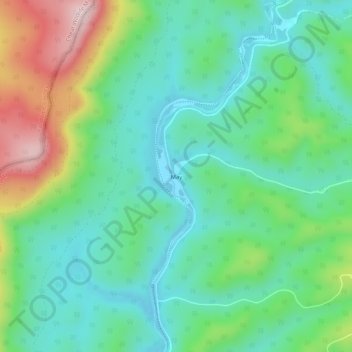 May topographic map, elevation, terrain