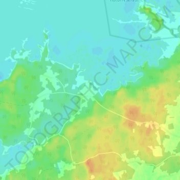 Haddån topographic map, elevation, terrain