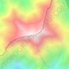 Mount Saramati topographic map, elevation, terrain