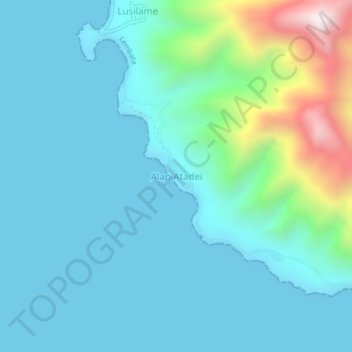 Alap Atadei topographic map, elevation, terrain
