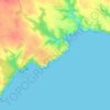 Cala Llombards topographic map, elevation, terrain