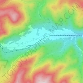 Tolland topographic map, elevation, terrain