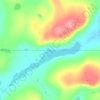 Labrador Peninsula topographic map, elevation, terrain