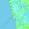 Neendakara topographic map, elevation, terrain