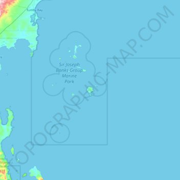 Spilsby Island topographic map, elevation, terrain