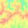 Custer topographic map, elevation, terrain