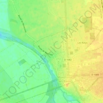Plancieux topographic map, elevation, terrain