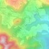 ChampFleury topographic map, elevation, terrain
