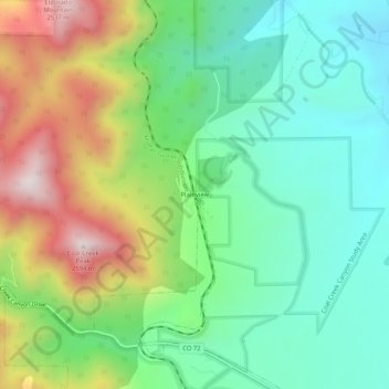 Plainview topographic map, elevation, terrain