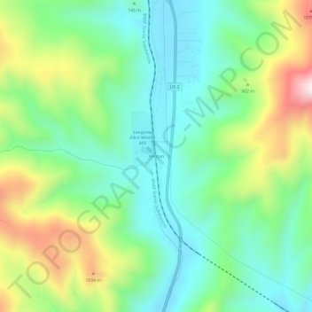 Winton topographic map, elevation, terrain