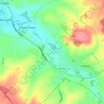 Little Linton topographic map, elevation, terrain