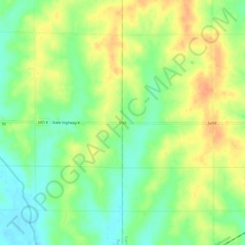 Stet topographic map, elevation, terrain