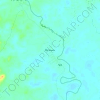Ramayan topographic map, elevation, terrain