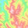 Santiago Tenango topographic map, elevation, terrain