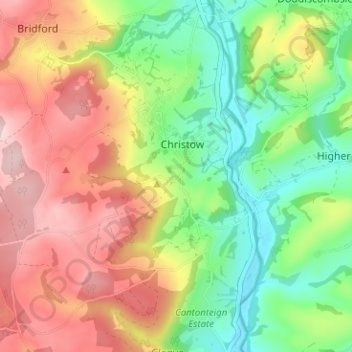 Bennah topographic map, elevation, terrain