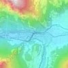 Pied de Ville topographic map, elevation, terrain