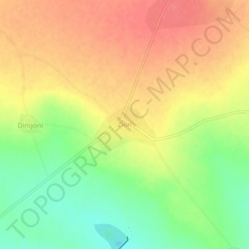 Zion topographic map, elevation, terrain