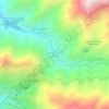 Tinerhourhine topographic map, elevation, terrain