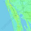 Cherai topographic map, elevation, terrain