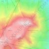 Tukino Peak topographic map, elevation, terrain