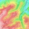 Scharpenacker Berge topographic map, elevation, terrain