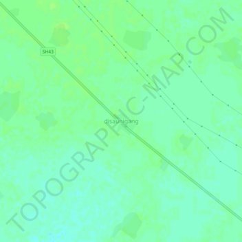 disaunigang topographic map, elevation, terrain