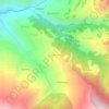 Hanthana topographic map, elevation, terrain