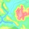 El Cerrejón topographic map, elevation, terrain