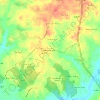 Lowrys Resurvey topographic map, elevation, terrain
