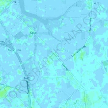 Magrette topographic map, elevation, terrain