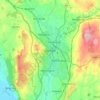 Kendal topographic map, elevation, terrain