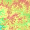 Yellapur topographic map, elevation, terrain