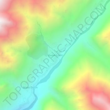 Madak Lusht topographic map, elevation, terrain