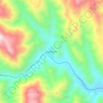 Tapchiquira topographic map, elevation, terrain