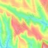 Horlești topographic map, elevation, terrain